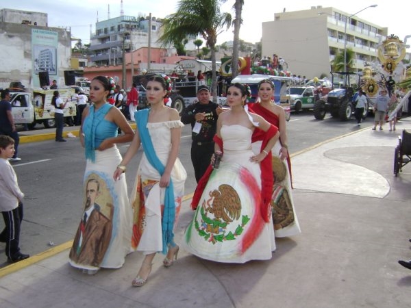 Independence Day parade in Mazatlán, Sinaloa, Mexico