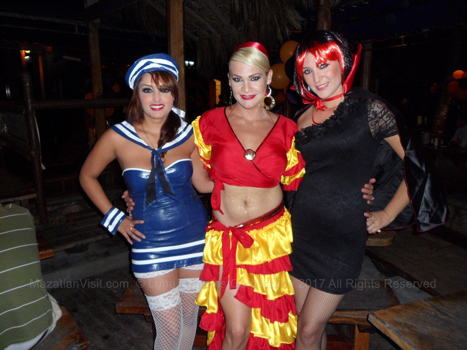 Halloween Party at Joe's Oyster Bar in Mazatlán, Sinaloa, Mexico