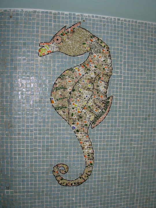 Hotel De Cima tunnel mosaic under the malecon in Mazatlán, Sinaloa, Mexico