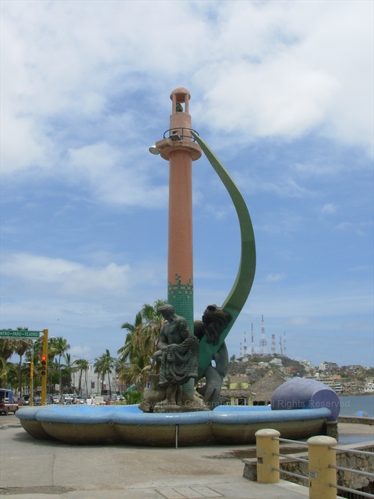 Fisherman's Monument on Malecon in Mazatlán, Sinaloa, Mexico