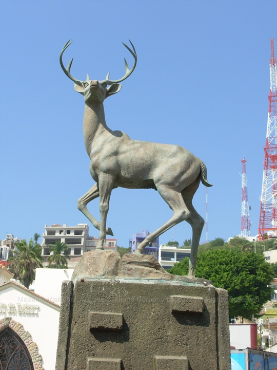 deer statue at Olas Altas, Mazatlán