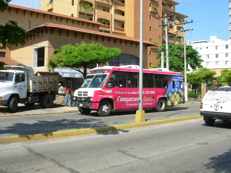 Local bus in Mazatlan