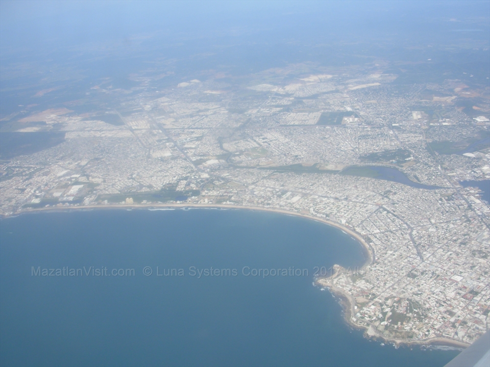 Mazatlán, Sinaloa, Mexico from the air