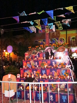 Day of the Dead Parade altar in Mazatlán, Sinaloa, Mexico