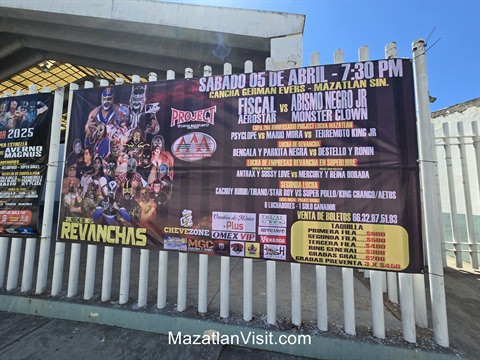 Wrestling in Mazatlán, Sinaloa, Mexico