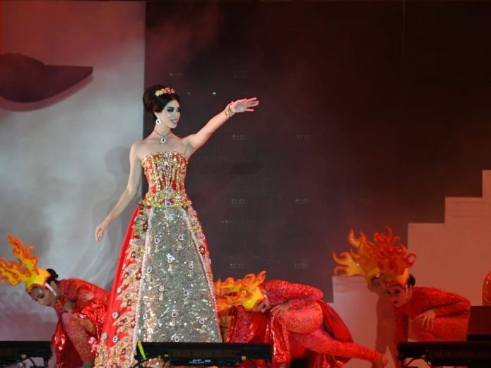 Coronation of the Queen of the Floral Games in Mazatlán, Sinaloa, Mexico