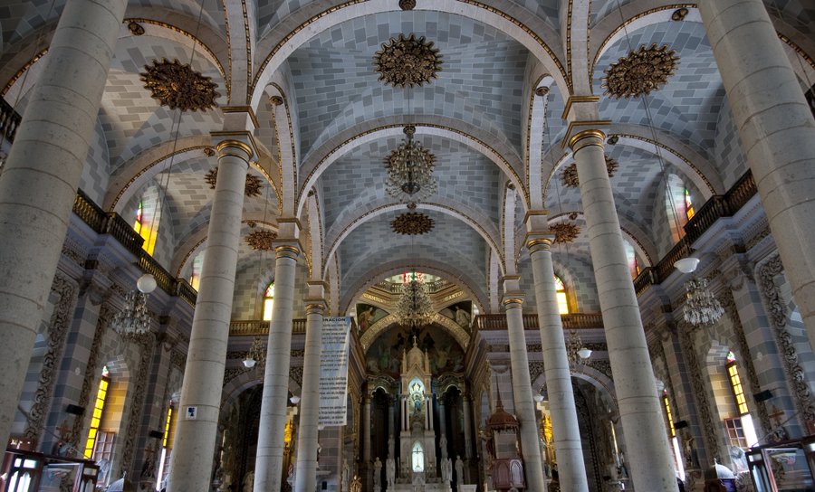 inside the Cathedral Basilica de la Inmaculada Conceptión in Mazatlán, Sinaloa, Mexico