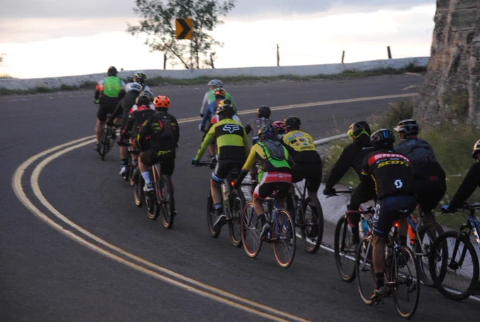 Cyclists in Mazatlán, Sinaloa, Mexico