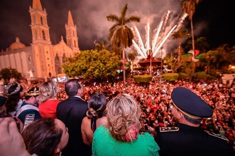 Cry of Dolores(El Grito De Dolores) in Mazatlán, Sinaloa, Mexico
