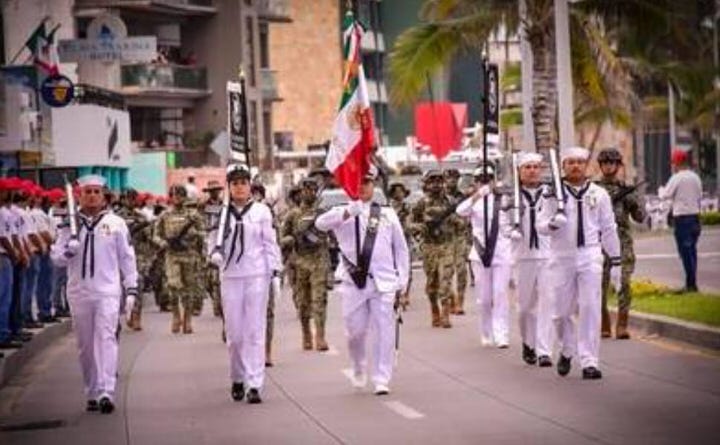 Revolution Day Parade in Mazatlán, Sinaloa, Mexico