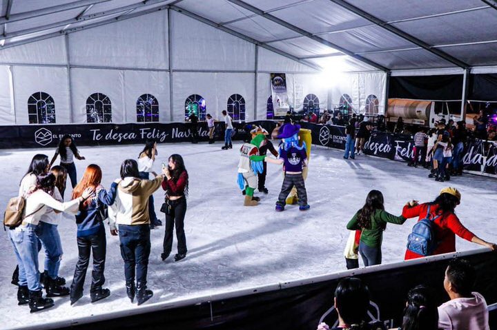 Ice Skating at Christmas Village, Mazatlán, Sinaloa, Mexico