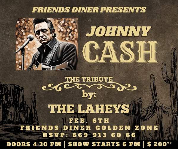 Johnny Cash Tribute at Friends Diner in Mazatlán, Sinaloa, Mexico