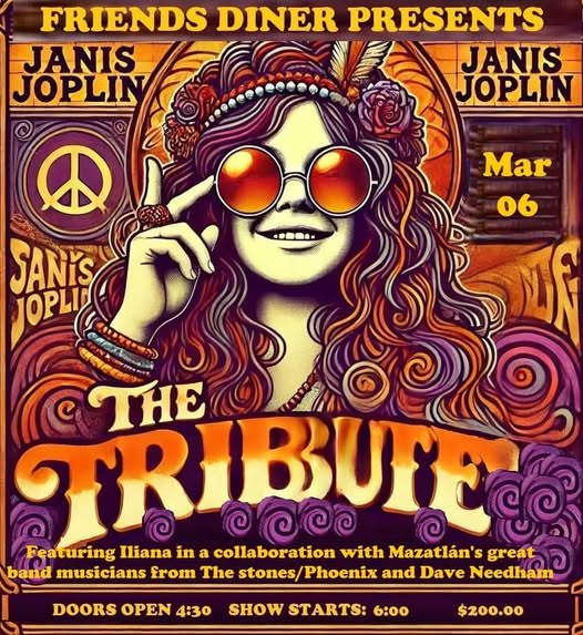 Janis Joplin Tribute at Friends Diner in Mazatlán, Sinaloa, Mexico