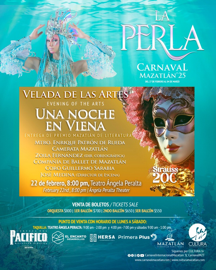 Carnival Evening of the Arts in Mazatlán, Sinaloa, Mexico