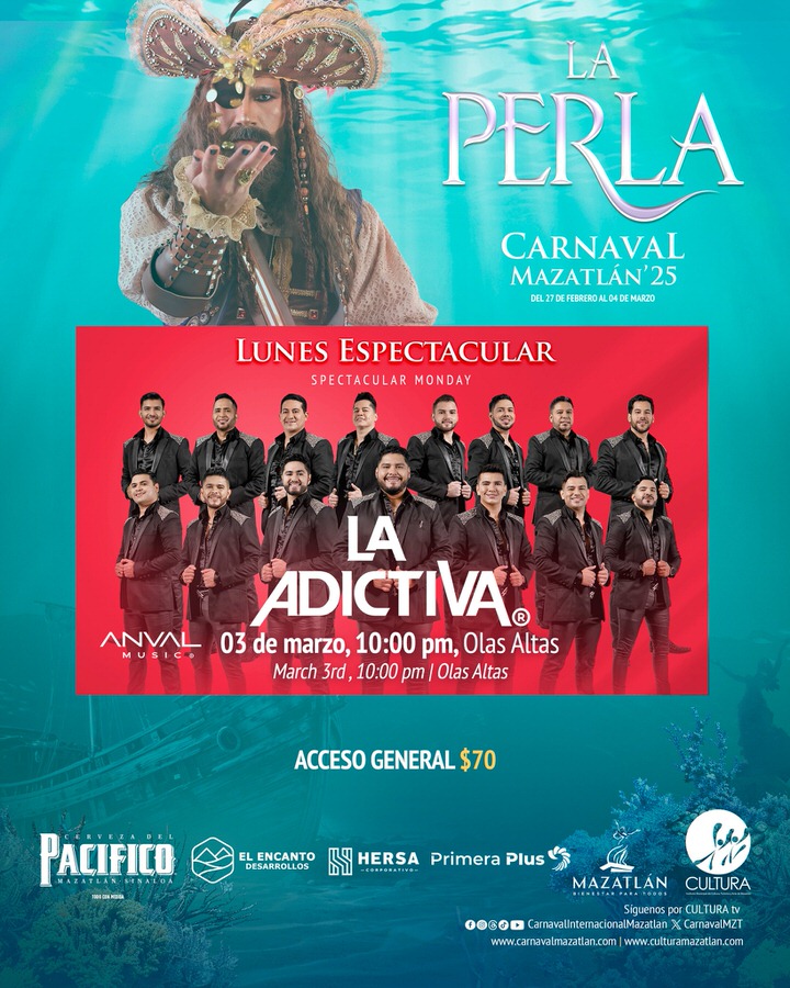Great Performance on Monday of Carnival in Mazatlán, Sinaloa, Mexico
