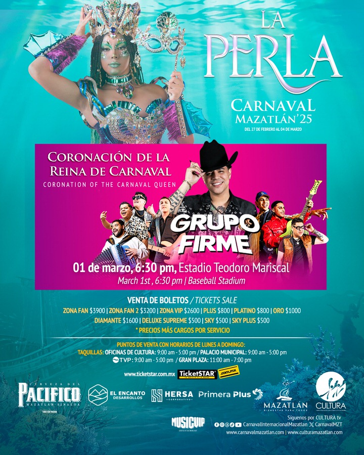 Coronation of the Carnival Queen in Mazatlán, Sinaloa, Mexico