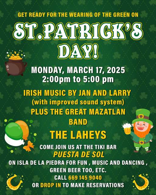 St. Patricks day at Puesta de Sol in Mazatlán, Sinaloa, Mexico