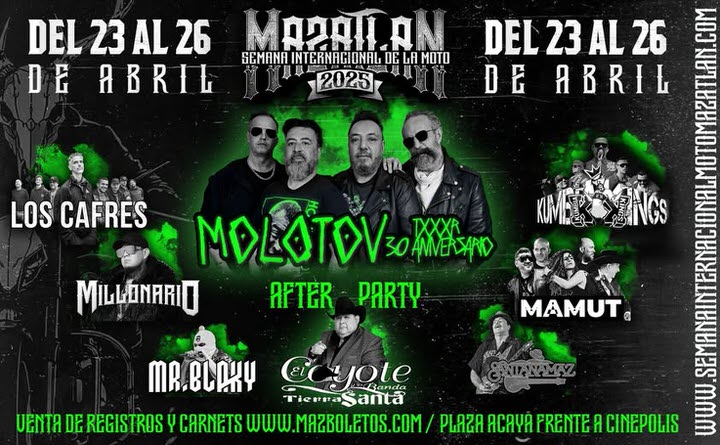 2025 Mazatlán International Motorcycle Week Concerts in Mazatlán, Sinaloa, Mexico