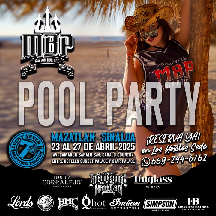 2025 Mazatlán International Motorcycle Beach Party in Mazatlán, Sinaloa, Mexico