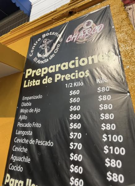 Ancla De Oro prices in Mazatlán, Sinaloa, Mexico