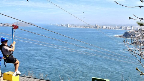 new El Faro Lighthouse zip line in Mazatlán, Sinaloa, Mexico
