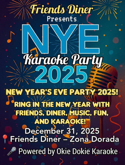 Friends Diner NYE party in Mazatlán, Sinaloa, Mexico