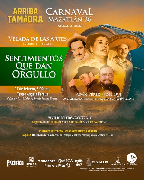 Carnival Evening of the Arts in Mazatlán, Sinaloa, Mexico