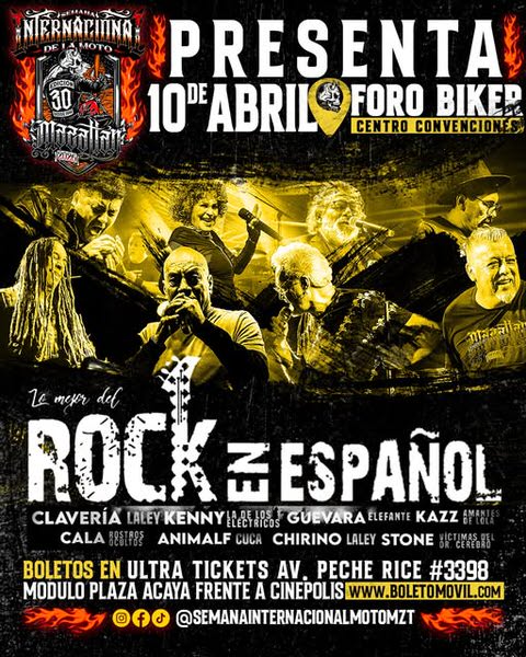 2026 Mazatlán International Motorcycle Week Concerts in Mazatlán, Sinaloa, Mexico